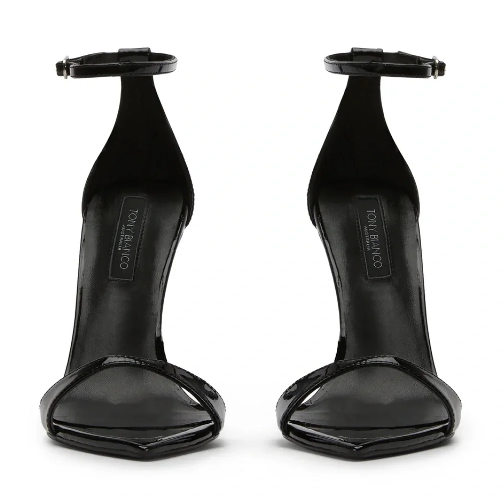 **Worn Once!** Tony Bianco “The Martini Heel” – Patent Black – Size 8 - Picture 2 of 9